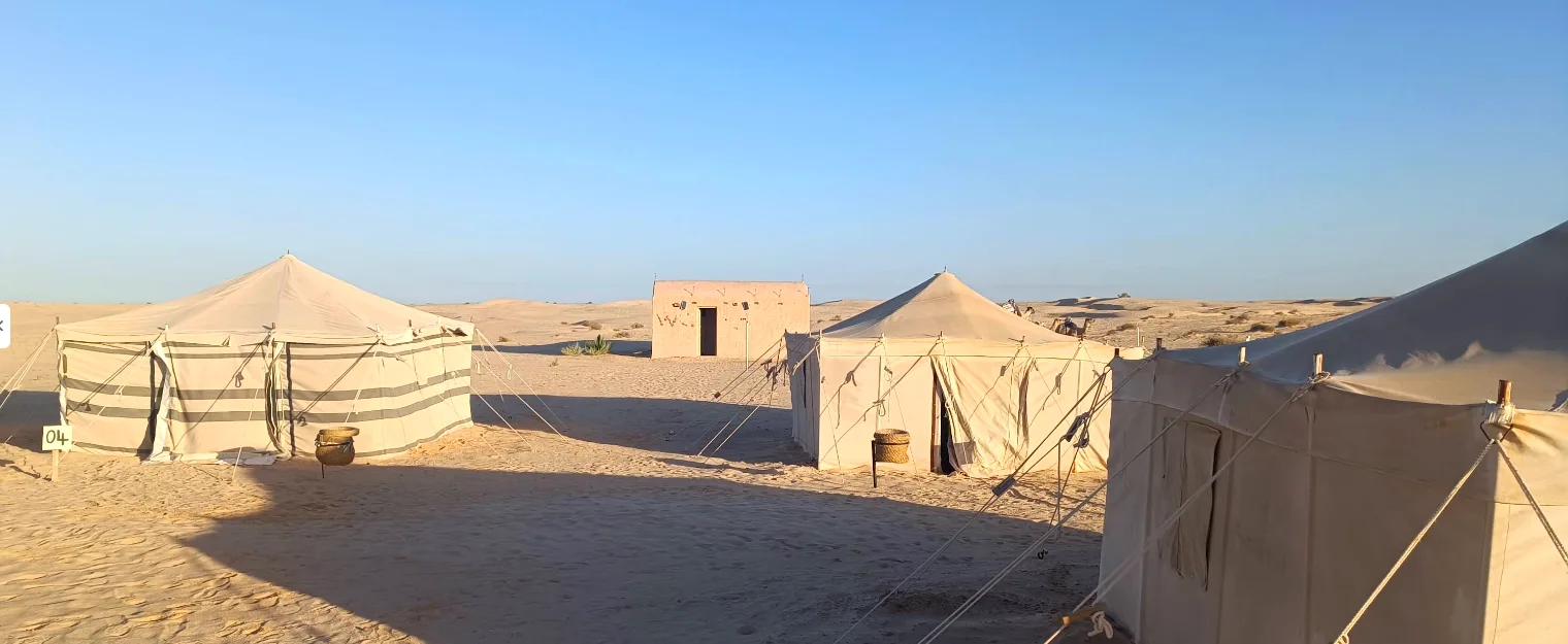Tentes du camp authentique